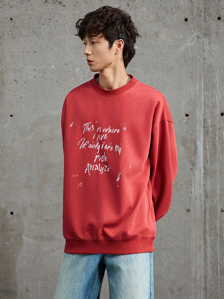 厂家直销男士宽松修身字母印花牛仔外套，春秋休闲风格，普通厚度舒适面料