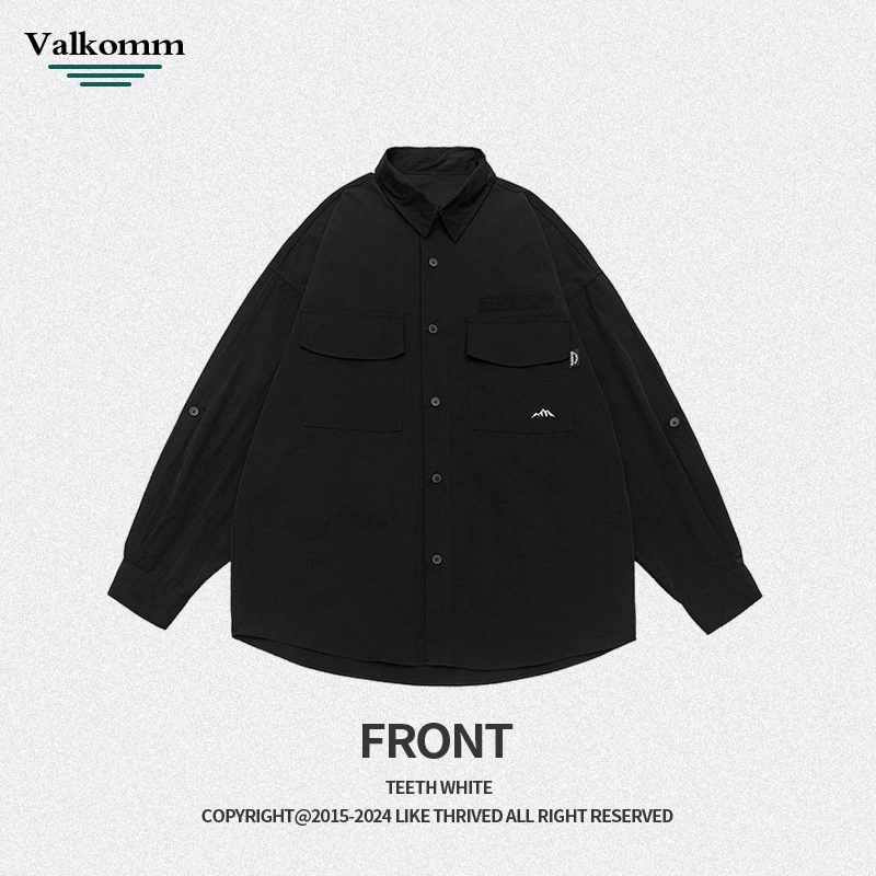 厂家直销男士宽松版撕裂牛仔外套，秋季休闲风格，多口袋设计