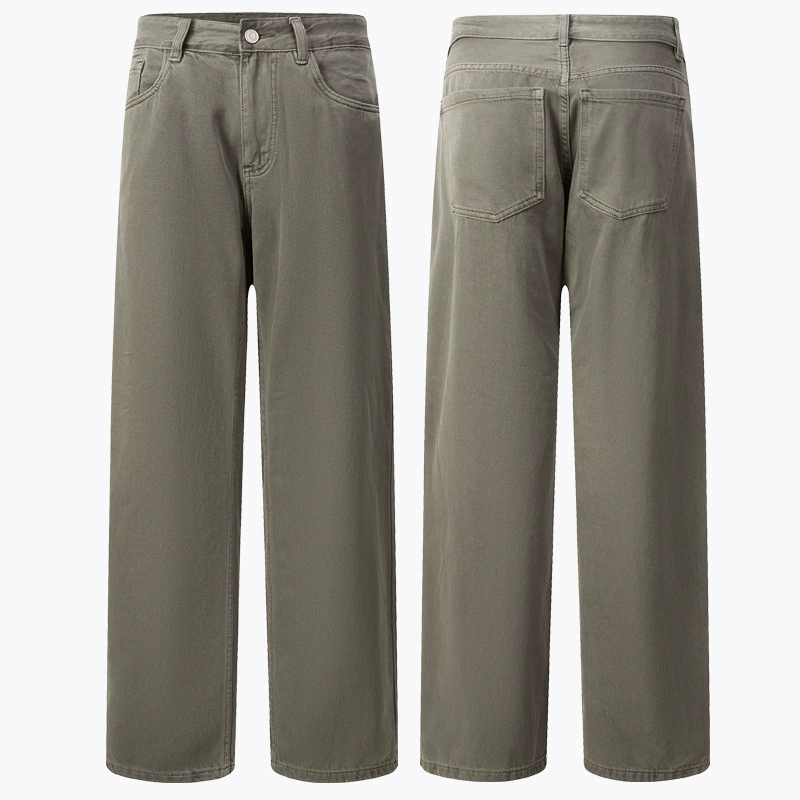 厂家直销青年修身直筒牛仔裤，四季潮流风格，纯棉无弹长裤，时尚多色选择