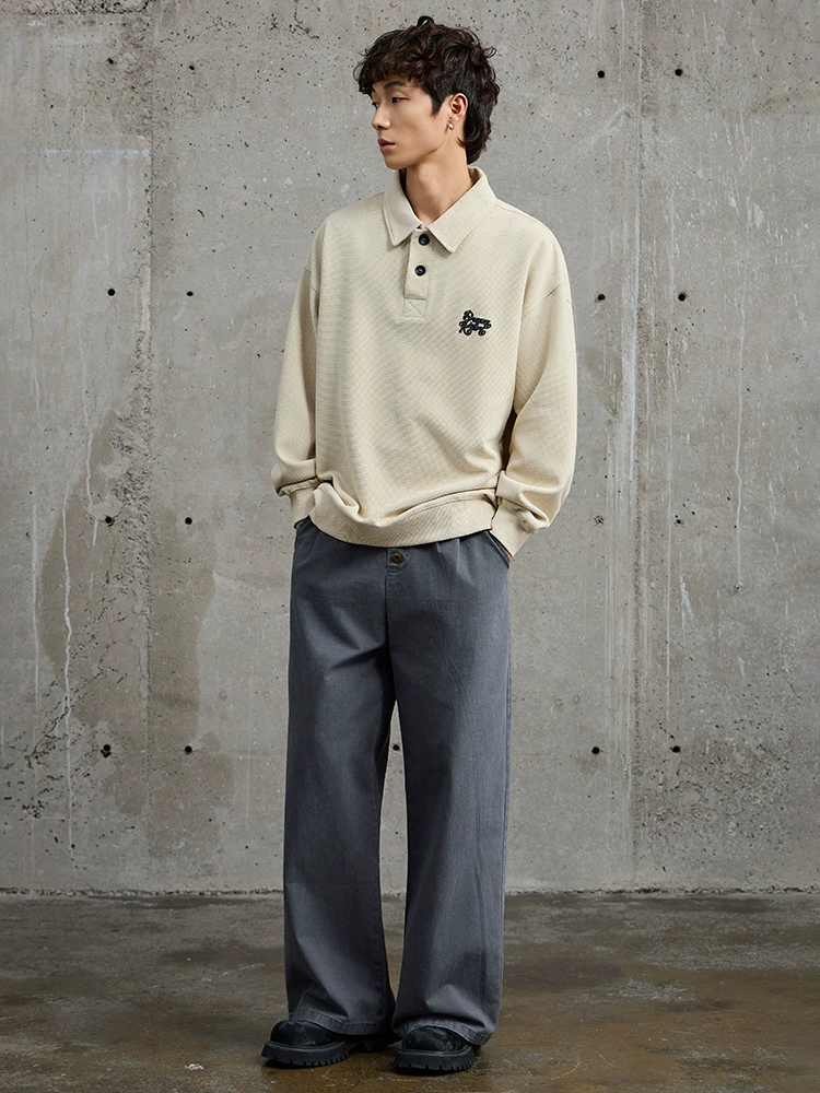 厂家直销男士宽松刺绣牛仔外套，休闲风格，春秋季，多口袋设计