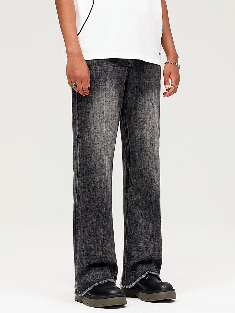 厂家直销青年水洗微喇牛仔裤，夏季高街时尚百搭，舒适基础款