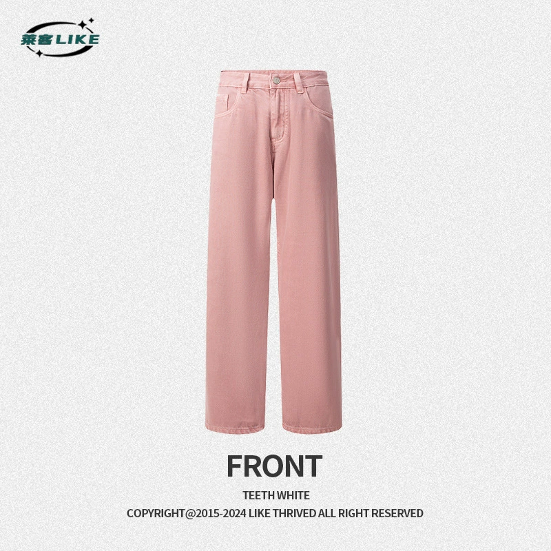 厂家直销青年修身直筒牛仔裤，四季潮流风格，纯棉无弹长裤，时尚多色选择