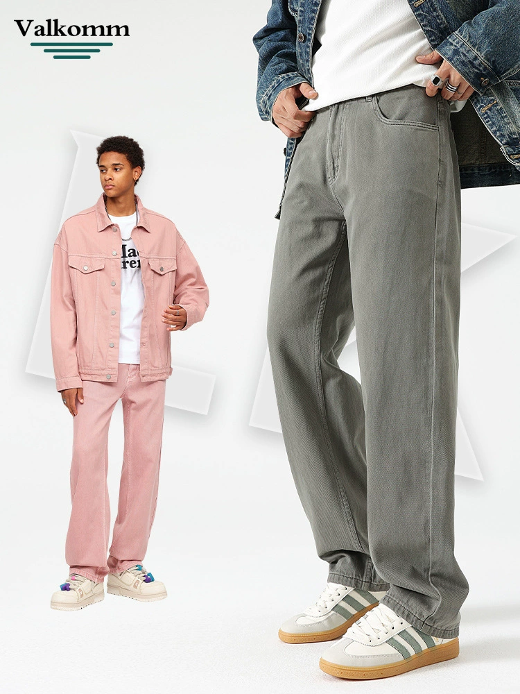 厂家直销男士加绒牛仔裤，修身直筒设计，四季适用，水洗工艺，青春流行款式