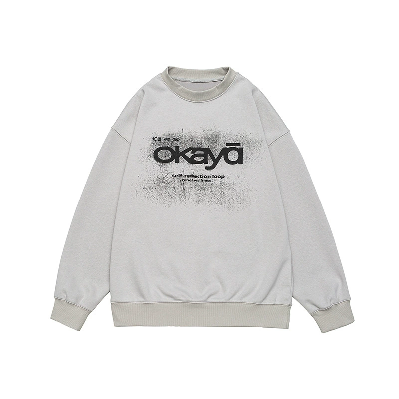 厂家直销男士宽松印花牛仔外套，秋冬休闲风格，多口袋设计