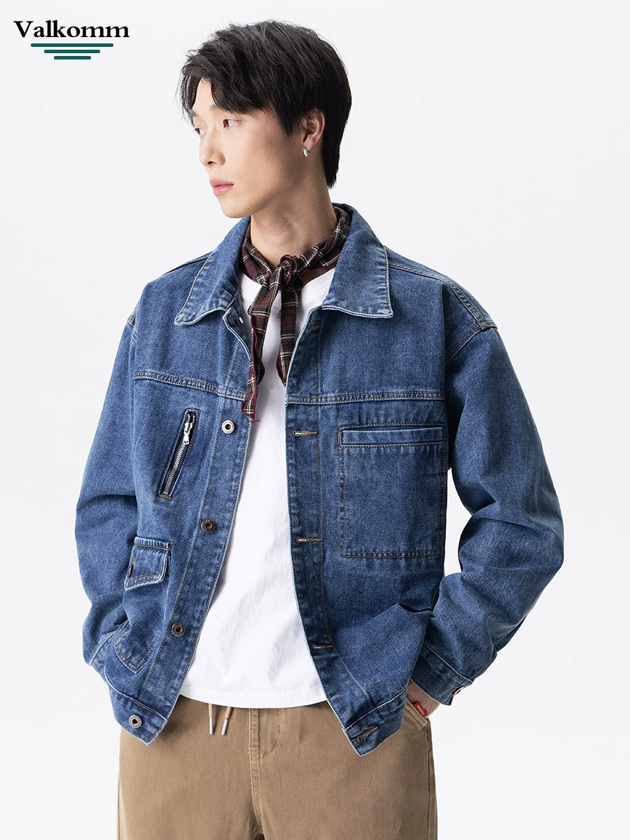 厂家直销青少年宽松牛仔外套，时尚百搭加绒加厚，冬季休闲风格，耐磨免烫处理