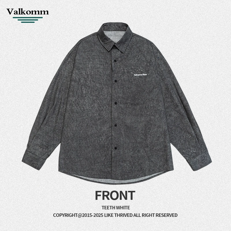 厂家直销男士宽松印花牛仔外套，春秋休闲风格，透气耐磨设计