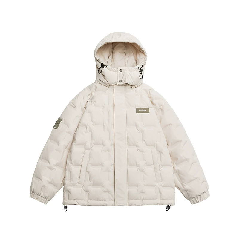 厂家直销男士加厚防寒黑色连帽牛仔外套，修身版型，冬季运动，防风抗寒设计