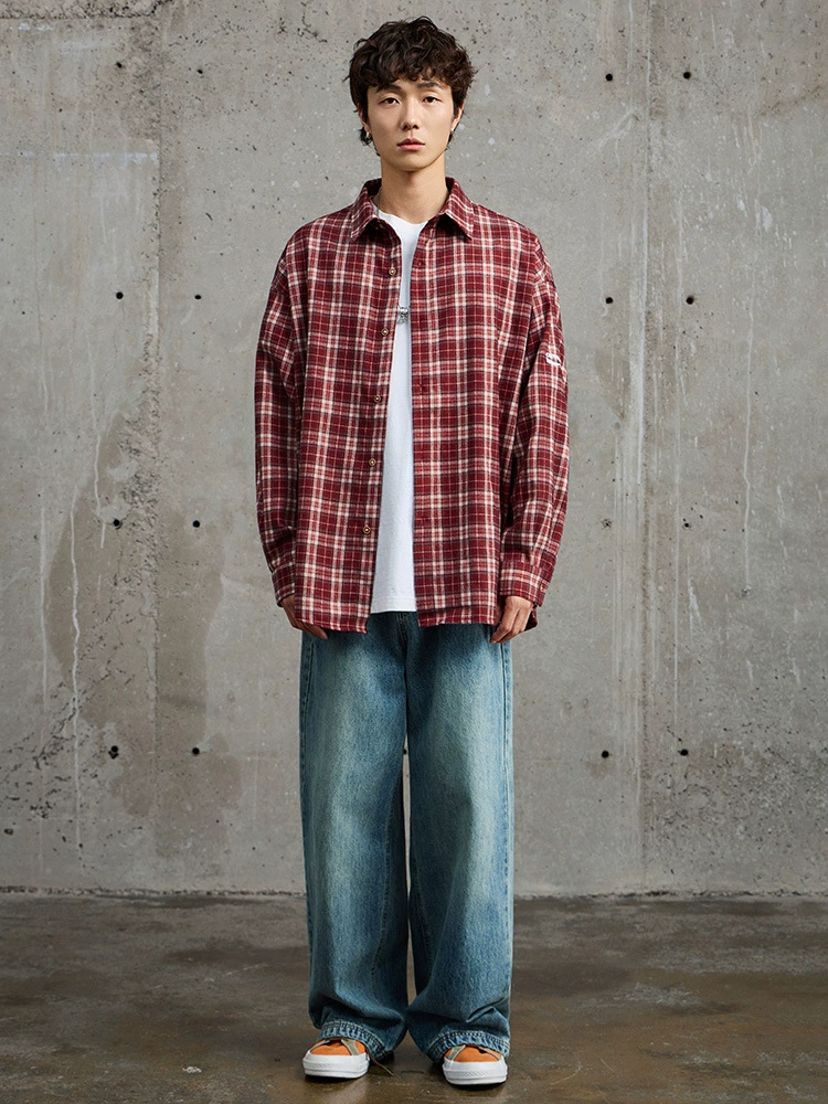 厂家直销男士宽松透气牛仔外套，复古翻领设计，日常休闲，免烫处理，不容错过的时尚选择