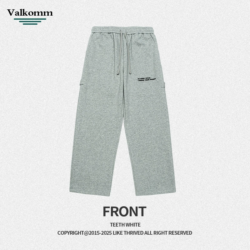 厂家直销男女休闲宽松牛仔裤，春秋高街款式，印花设计，免烫透气，潮流百搭长裤