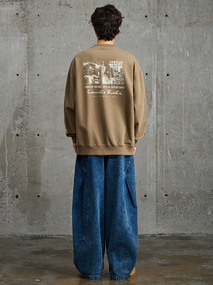 厂家直销青少年男士宽松印花牛仔外套，休闲风格，数码印花设计