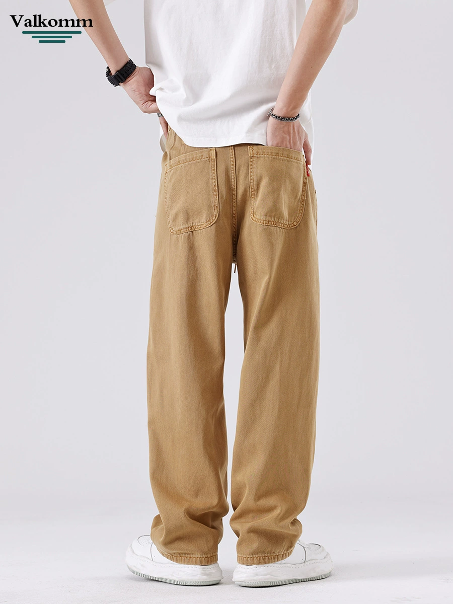 厂家直销男士宽松透气夏季牛仔裤，轻柔水洗直筒长裤，休闲潮流风格