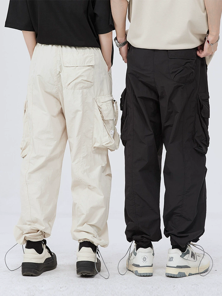 厂家直销男士夏季薄款速干工装裤，修身直筒，休闲风格，多口袋设计，防水耐磨