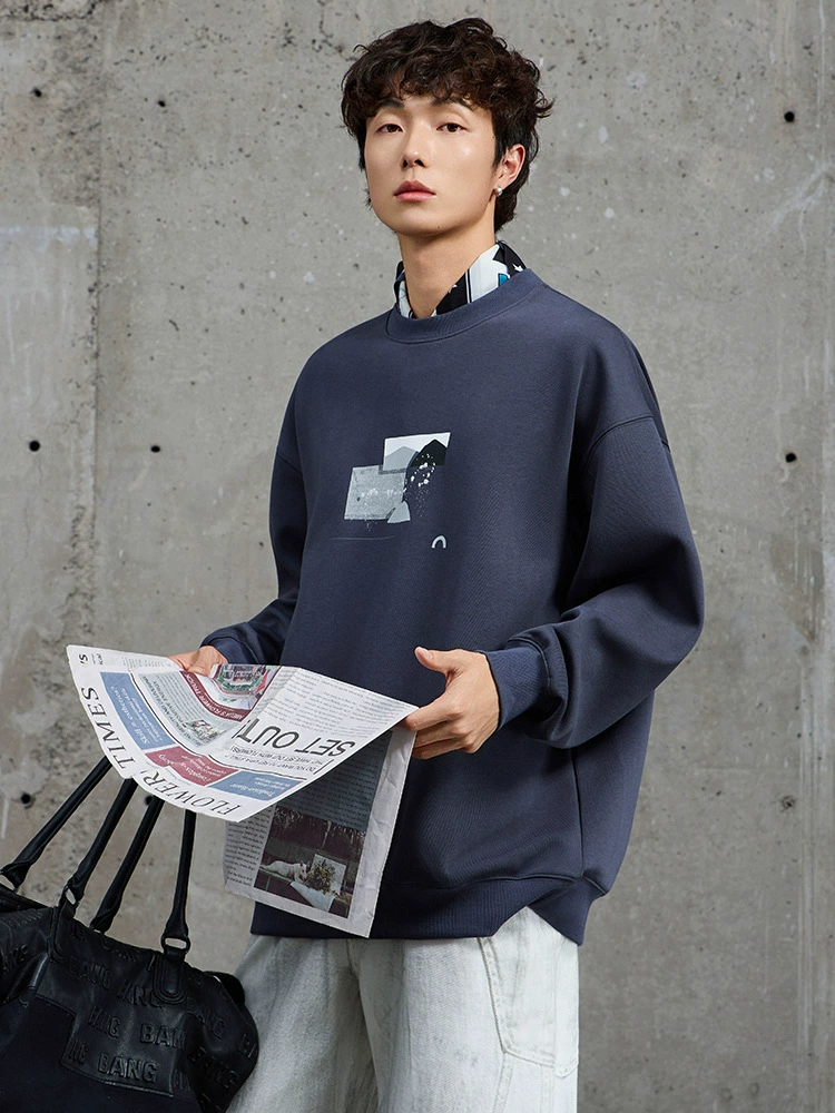 厂家直销男士宽松印花牛仔外套，春秋休闲风格，数码工艺设计