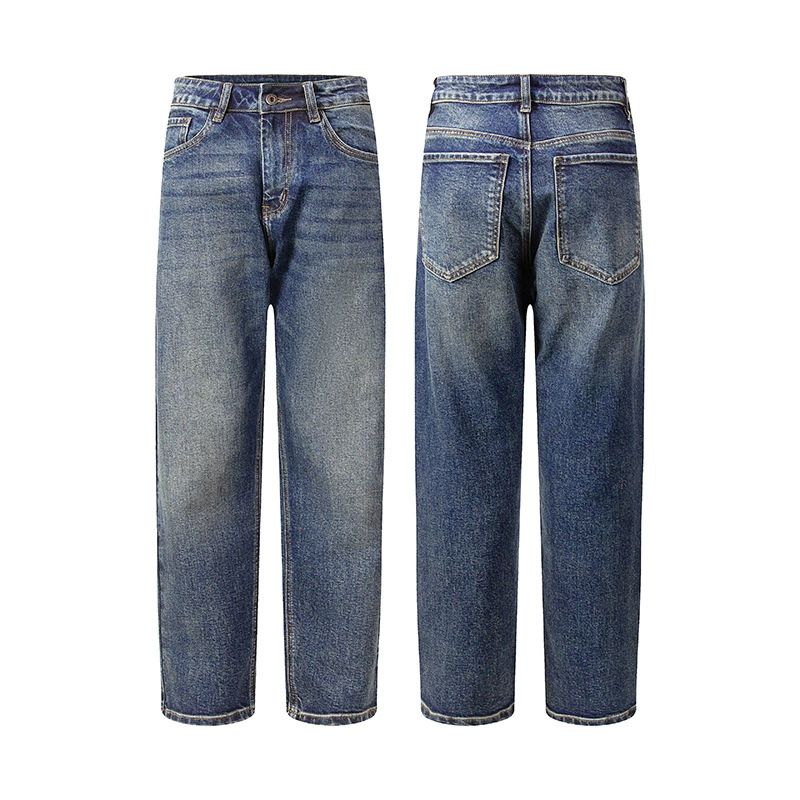 厂家直销青少年水洗弹力锥型牛仔裤，春秋季休闲风格，时尚铅笔裤设计