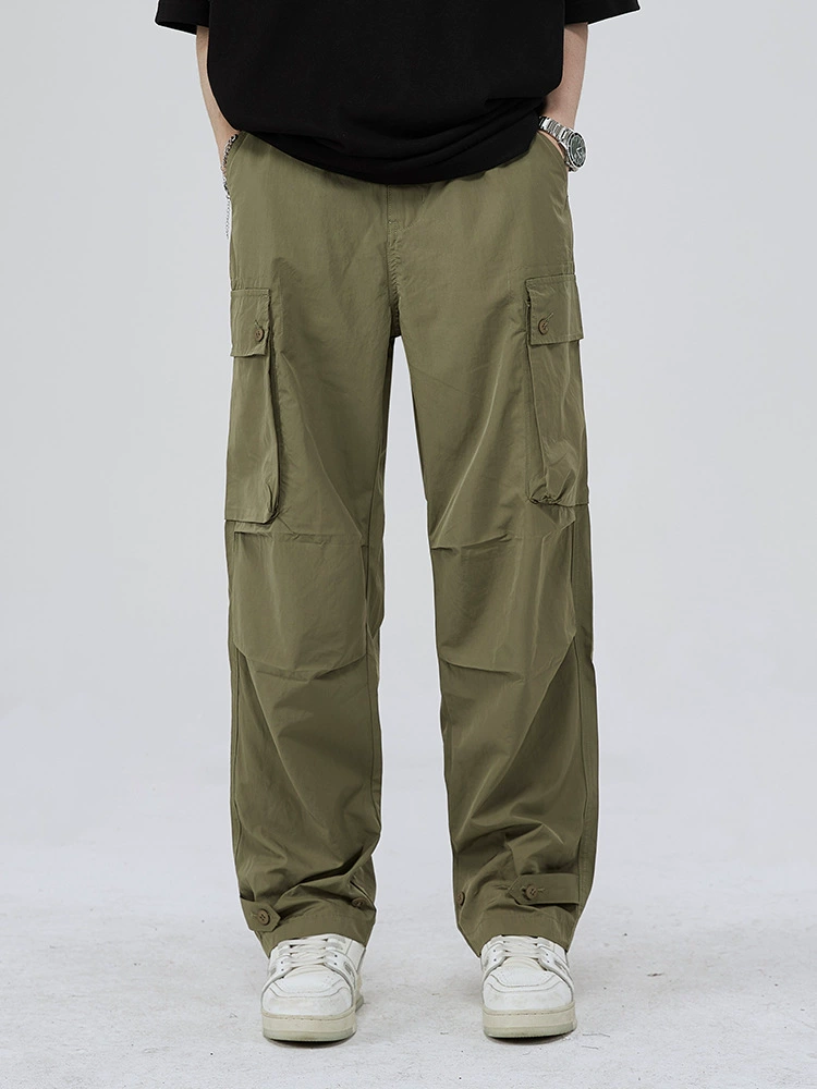 高品质男士宽松牛仔裤，透气防水，休闲风格，夏季必备，多口袋设计