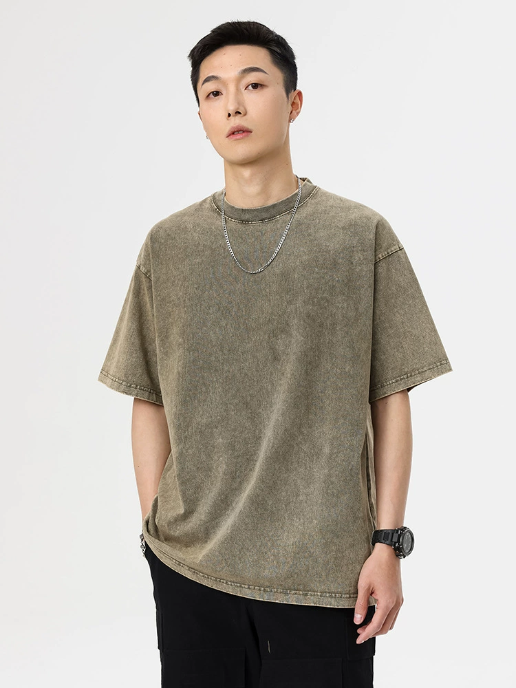 厂家直销男士夏款仿旧水洗牛仔外套，宽松版型，休闲风格，透气耐磨