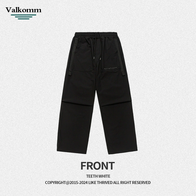 厂家直销男士宽松休闲工装裤，直筒型，高街时尚，夏季休闲，刺绣口袋设计，耐磨防撕裂