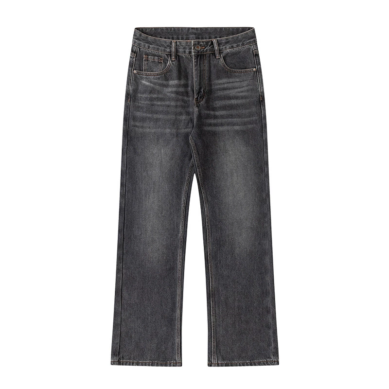 厂家直销男士复古水洗牛仔裤，宽松直筒长裤，秋季休闲，时尚潮流【莱客】