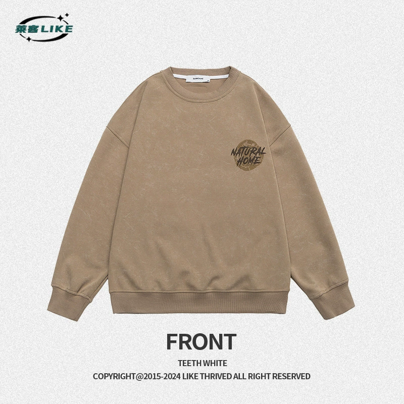 厂家直销男士宽松百搭印花牛仔外套，春秋日常、高街流行风格，数码印花潮流设计