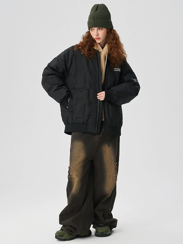 厂家直销青少年男士牛仔外套，宽松加厚，简约风格，冬季休闲，防风多口袋设计