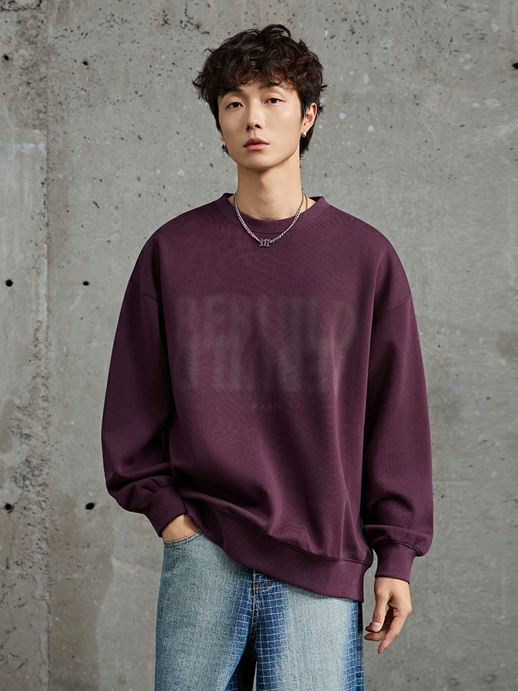 厂家直销男士宽松修身牛仔外套，春秋休闲风格，数字印花设计