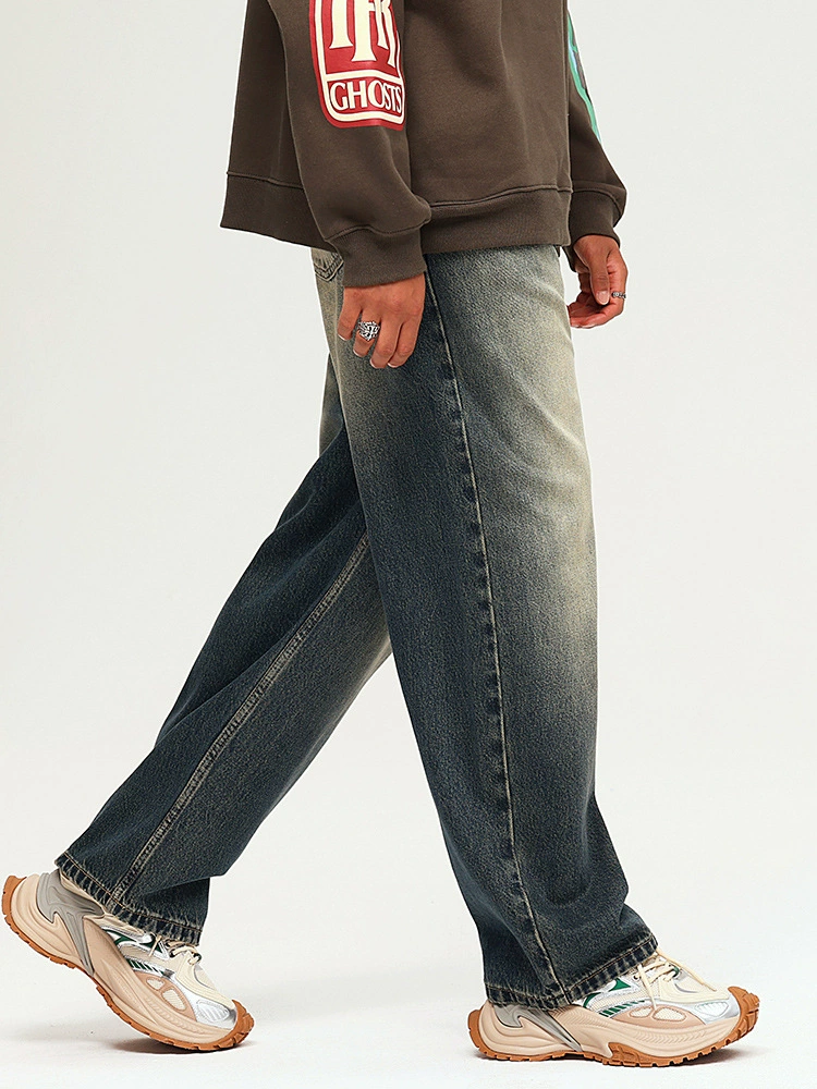 厂家直销男士修身水洗牛仔裤宽松型，四季适用，日常休闲款式