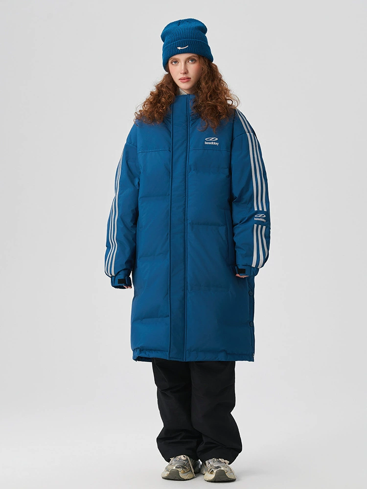 厂家直销男女同款冬季加厚宽松白鸭绒羽绒服，防寒保暖基本款，休闲风格，时尚都市适用