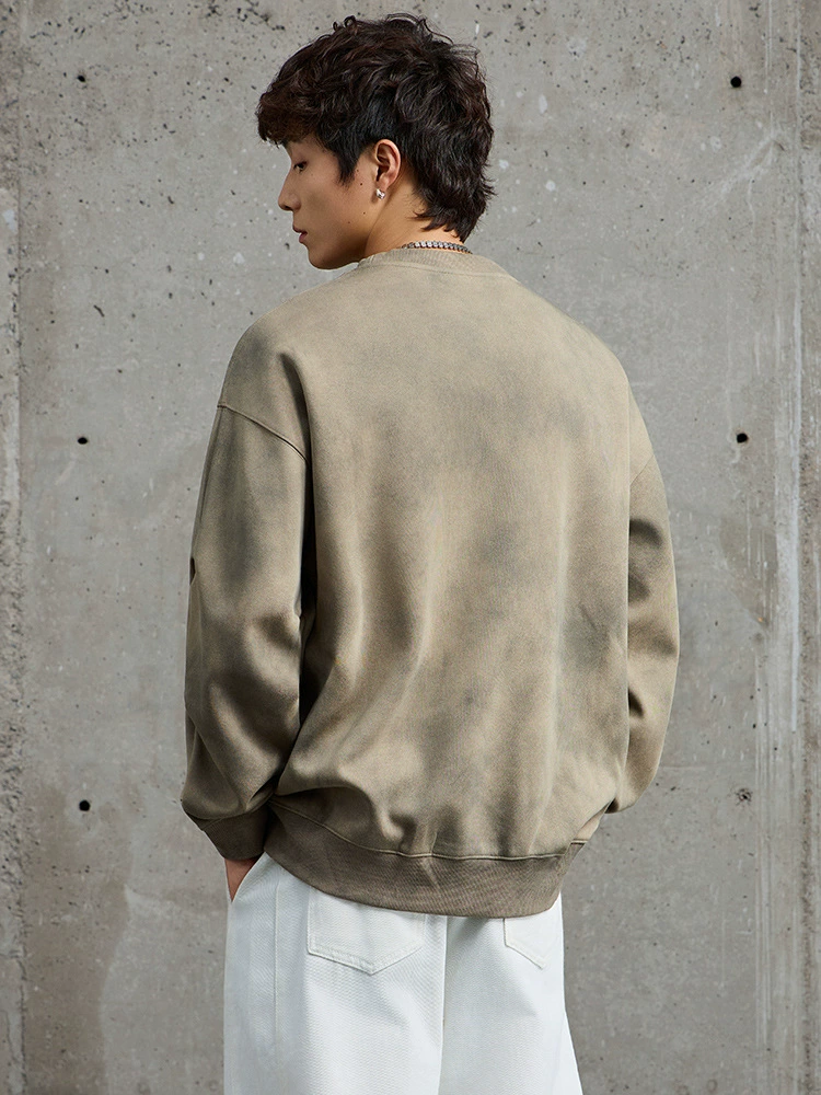 厂家直销男士宽松刺绣牛仔外套，秋季日常休闲，高品质扎染设计