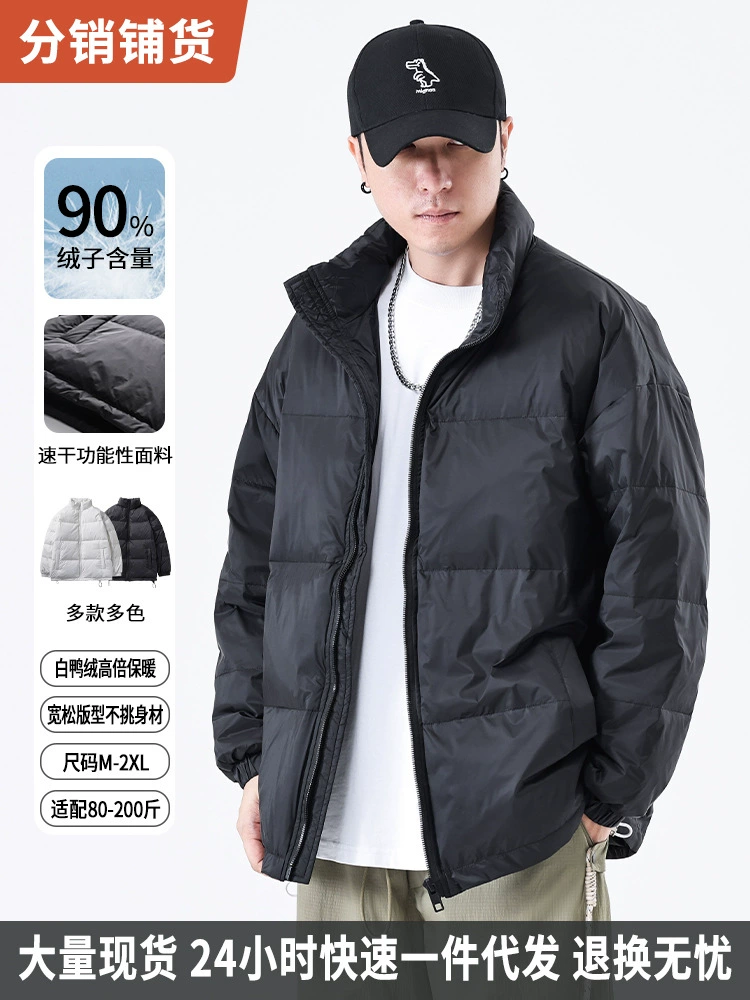 厂家直销男士修身加厚冬季牛仔外套，宽松款式，休闲风格，多口袋设计