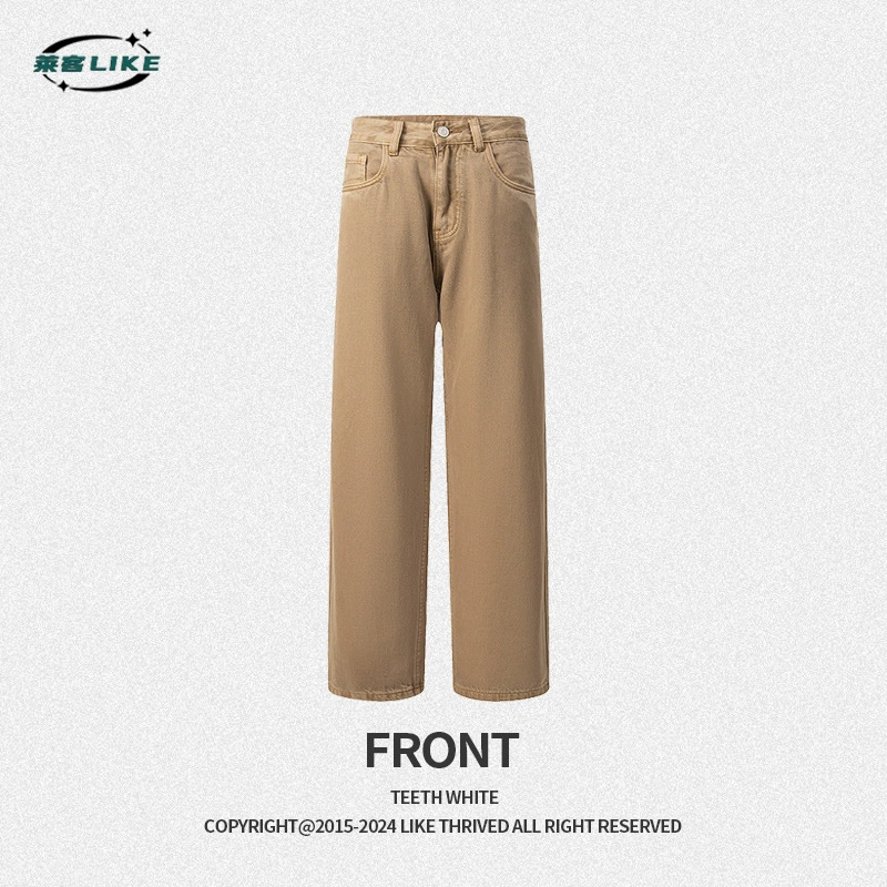 厂家直销男士加绒牛仔裤，修身直筒设计，四季适用，水洗工艺，青春流行款式