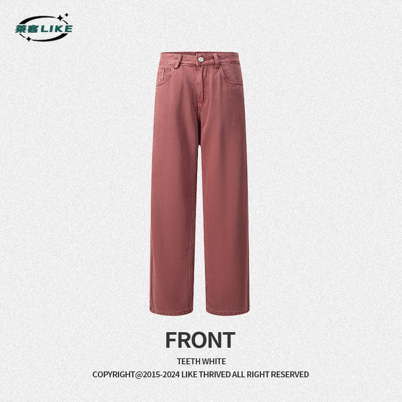 厂家直销男士加绒牛仔裤，修身直筒设计，四季适用，水洗工艺，青春流行款式