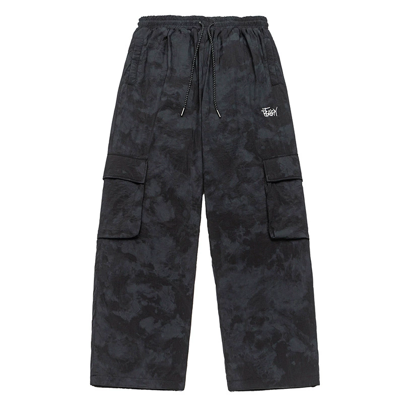 厂家直销男士宽松加厚多口袋工装裤，冬季休闲风格，美式复古直筒型