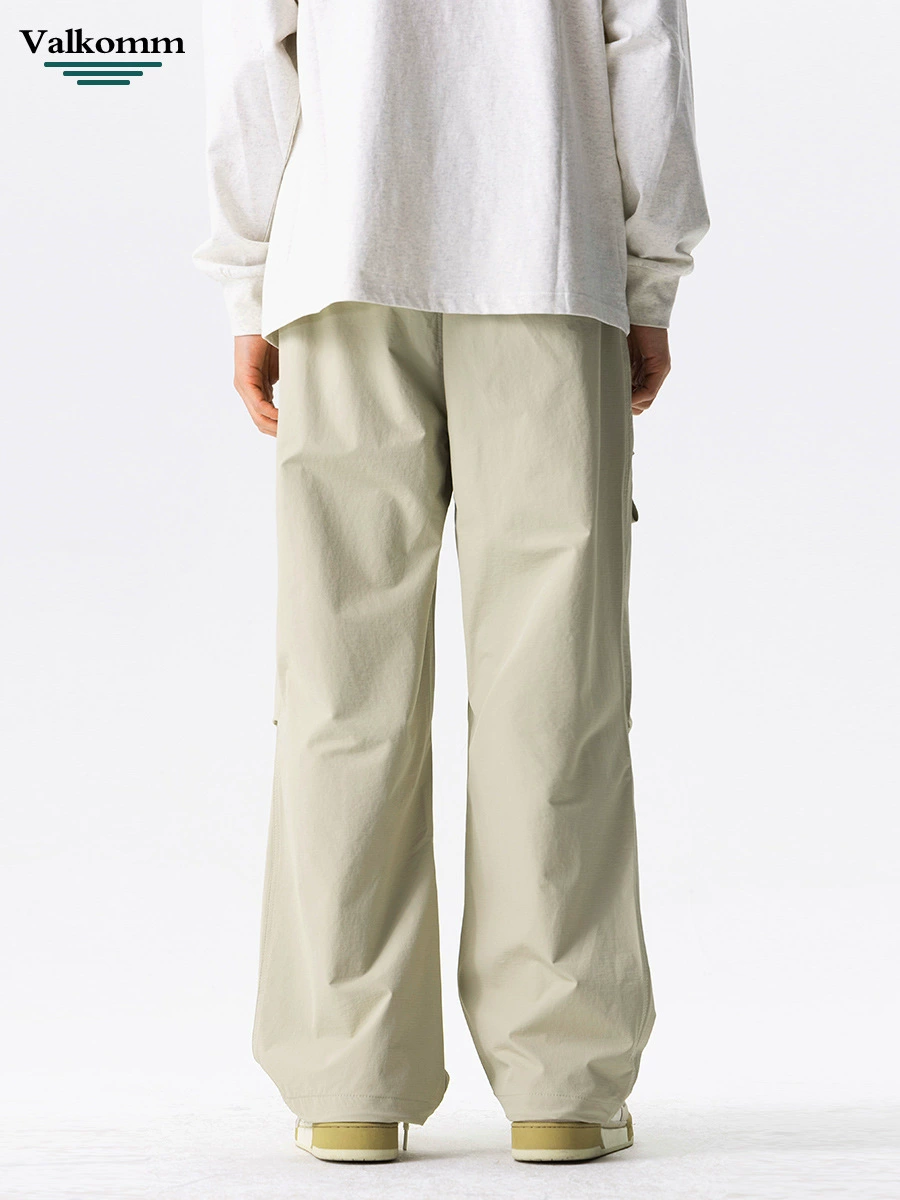 厂家直销男士宽松休闲工装裤，直筒型，高街时尚，夏季休闲，刺绣口袋设计，耐磨防撕裂