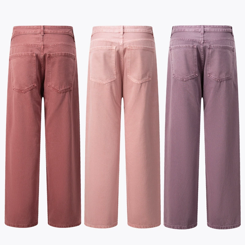 厂家直销青年修身直筒牛仔裤，四季潮流风格，纯棉无弹长裤，时尚多色选择