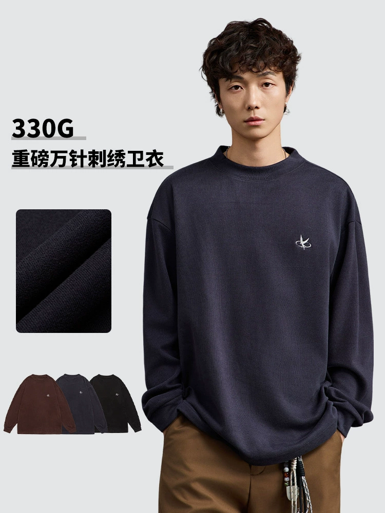 厂家直销男士宽松透气刺绣牛仔外套，秋季休闲风格，多口袋设计