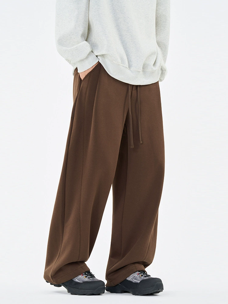 厂家直销男士宽松抽绳休闲裤，直筒设计，秋季新款，优质弹力面料，适合日常与运动场合