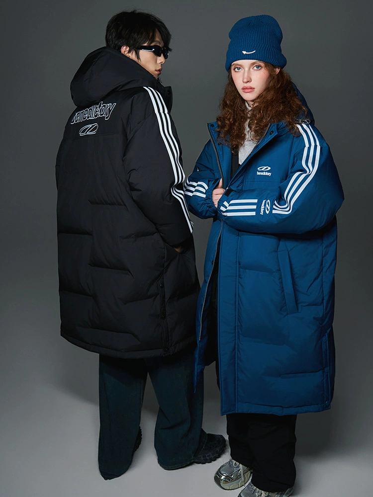 厂家直销男女同款冬季加厚宽松白鸭绒羽绒服，防寒保暖基本款，休闲风格，时尚都市适用