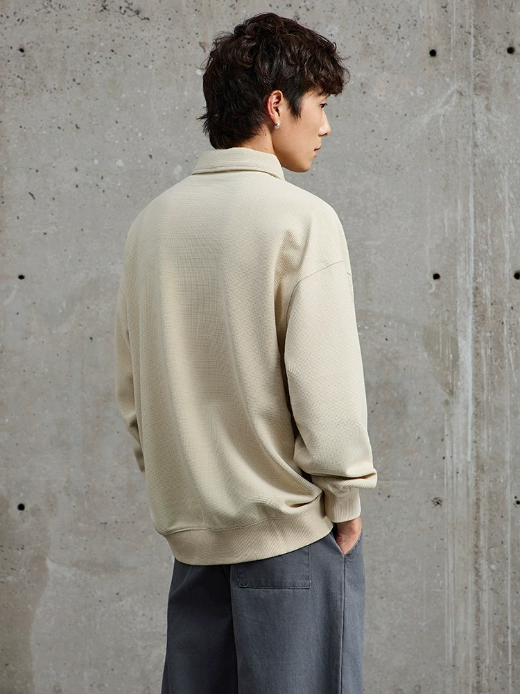 厂家直销男士宽松刺绣牛仔外套，休闲风格，春秋季，多口袋设计