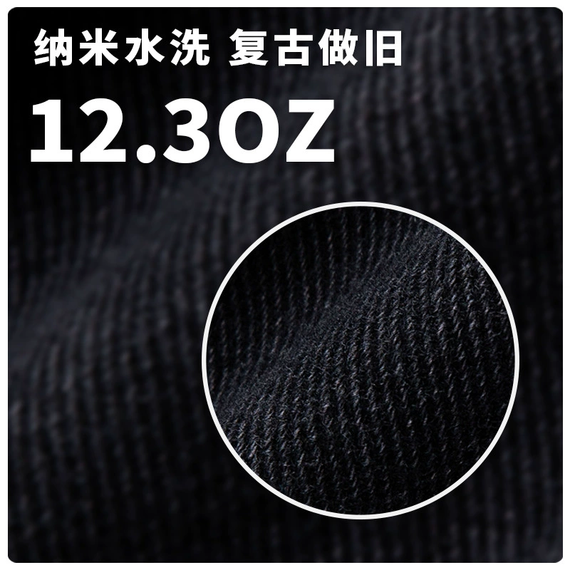 Calças jeans para homens wide leg lavagem vintage em algodão para uso diário pronta entrega