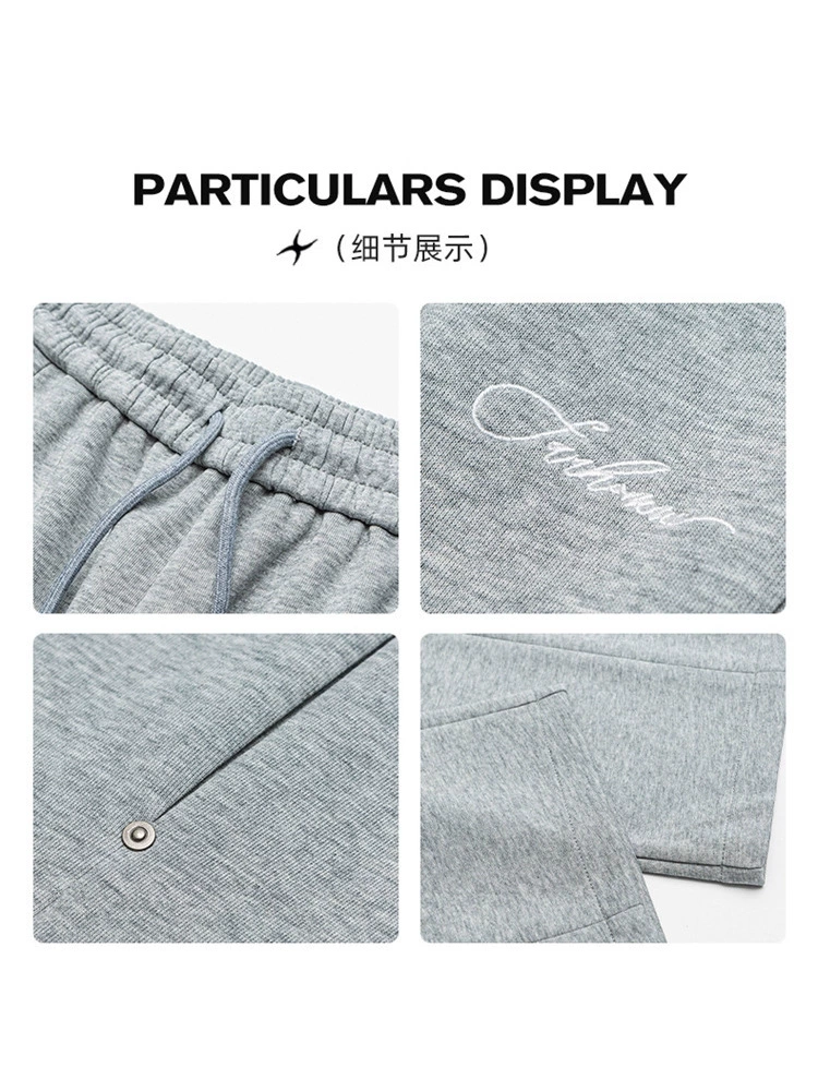 厂家直销男士修身刺绣阔腿牛仔裤，春秋休闲风，免烫耐磨长裤