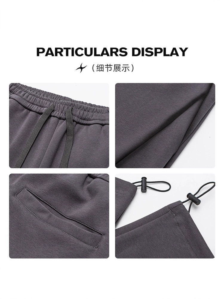 高品质青年宽松休闲牛仔裤，春秋款，纯色拼接直筒设计，免烫透气，适合户外运动