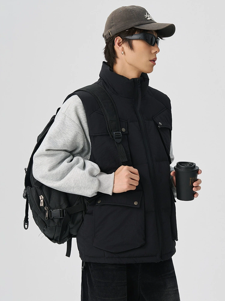 厂家直销男士宽松多口袋牛仔外套，简单时尚，休闲风格，冬季防风加厚设计