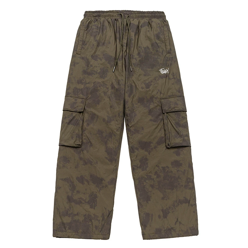 厂家直销男士宽松加厚多口袋工装裤，冬季休闲风格，美式复古直筒型