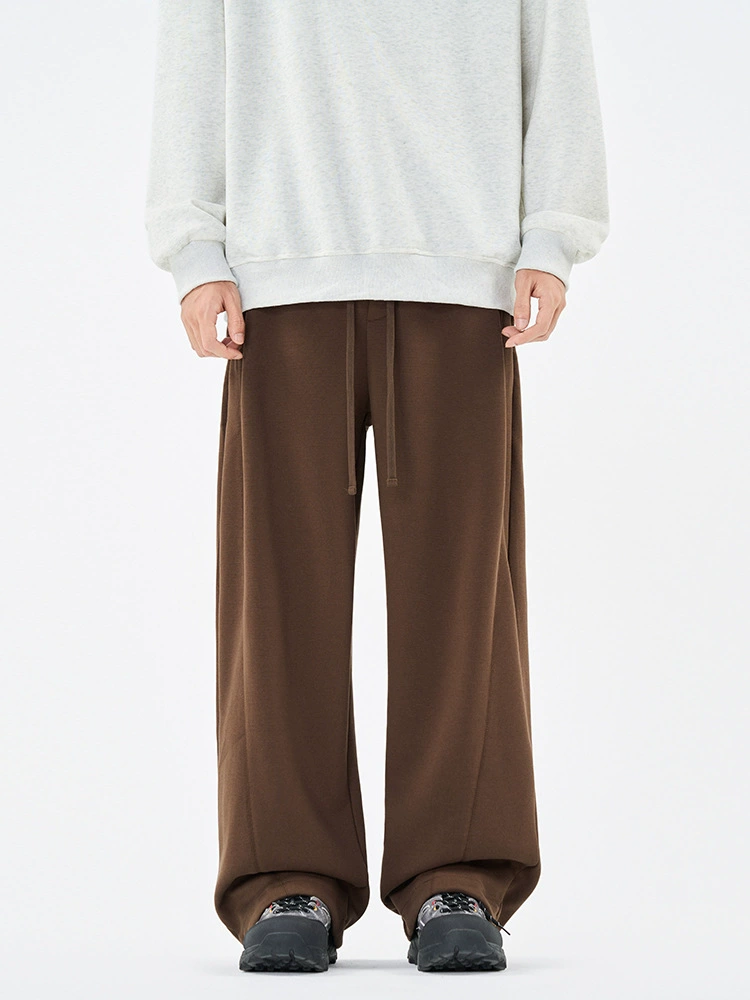 厂家直销男士宽松抽绳休闲裤，直筒设计，秋季新款，优质弹力面料，适合日常与运动场合