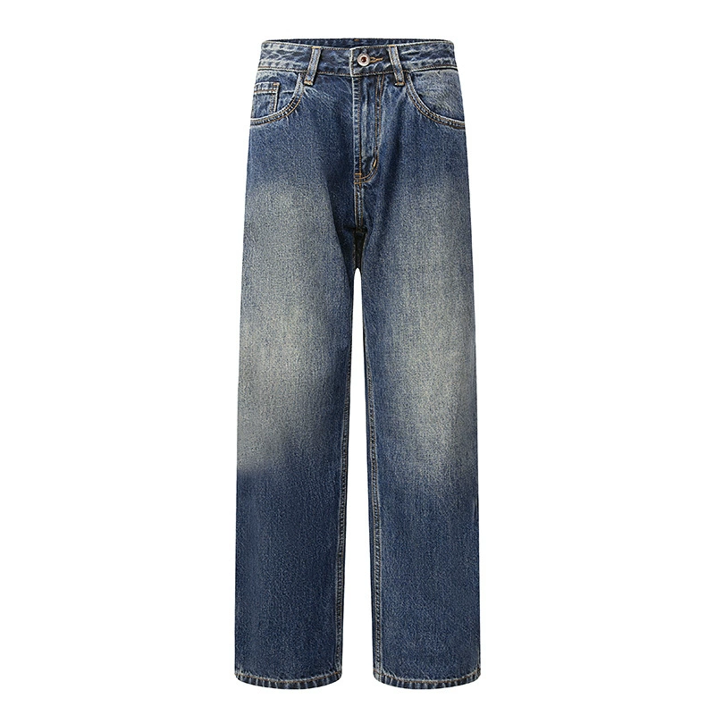 厂家直销男士水洗牛仔裤，直筒修身版型，春秋季休闲日常，多口袋设计