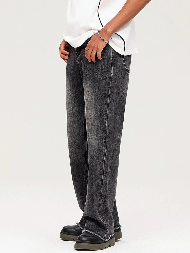 厂家直销青年水洗微喇牛仔裤，夏季高街时尚百搭，舒适基础款