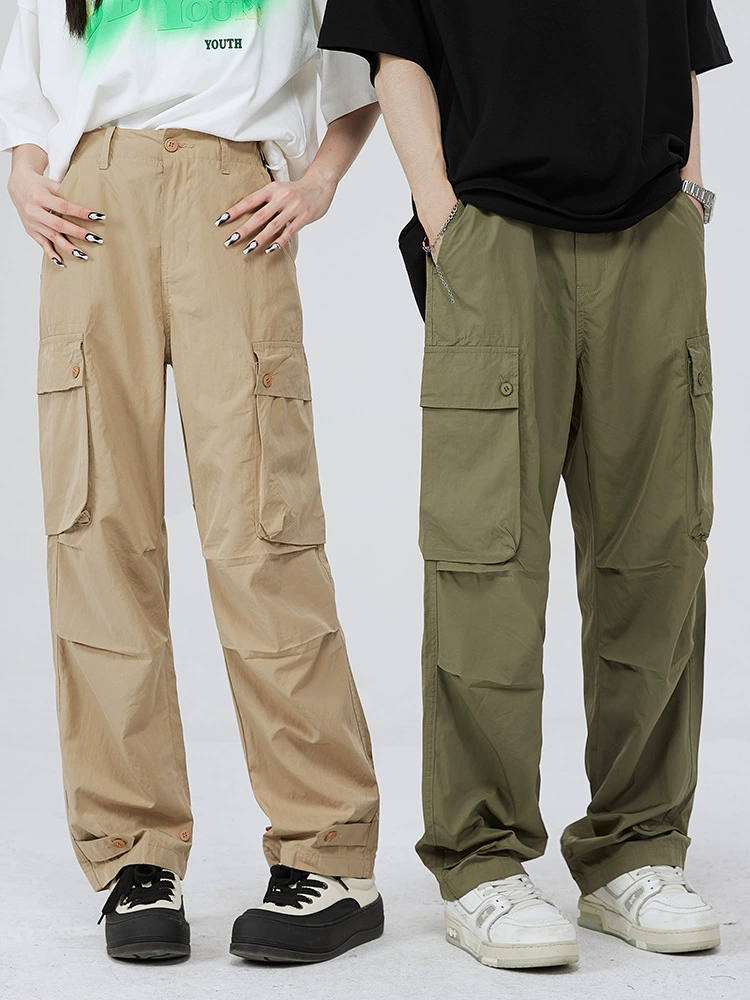 高品质男士宽松牛仔裤，透气防水，休闲风格，夏季必备，多口袋设计