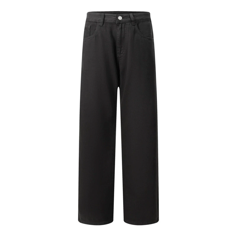 厂家直销男士修身多巴胺配色直筒牛仔裤，春秋季休闲风格，水洗工艺