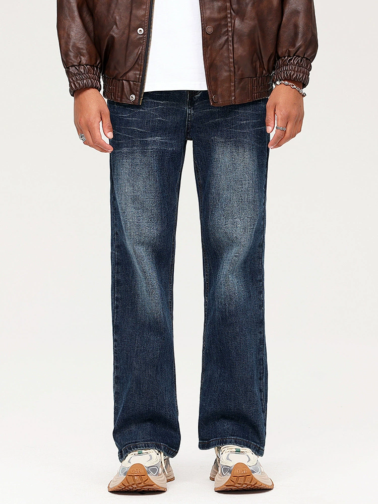 Джинсы микро-раструб, черные, водостойкий деним, повседневные, для молодежи, комфортные, стиль streetwear