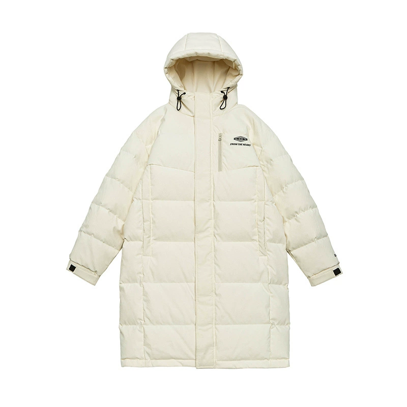 厂家直销男士加厚保暖羽绒服，宽松长款防寒外套，简约设计，冬季适用，多口袋防风功能